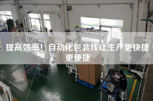 提高效率！自动化包装线让生产更快捷更便捷