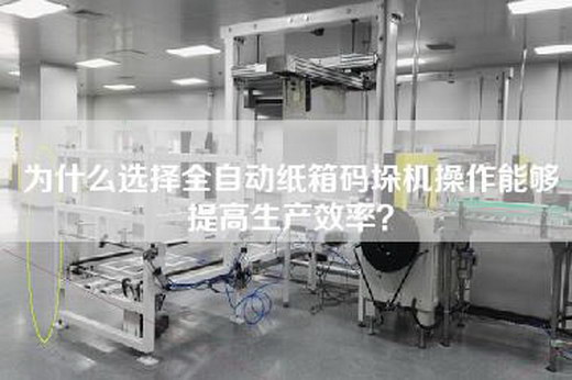 为什么选择全自动纸箱码垛机操作能够提高生产效率？
