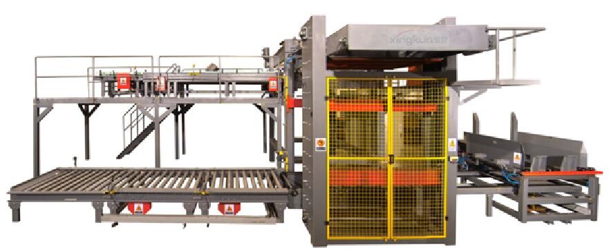 The advantages of automatic high-position palletizer in the building materials industry
