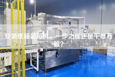 It is still difficult and dangerous to install a carton packing machine.