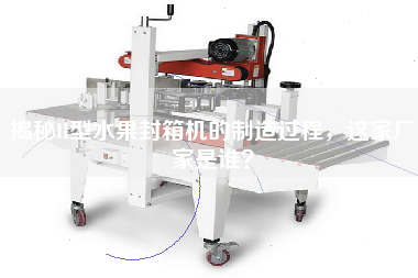 Reveal the manufacturing process of H-type fruit sealing machine, who is this manufacturer?