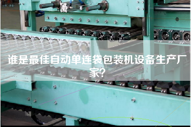 Who is the best manufacturer of automatic single-bag packaging machine